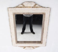 Hollywood Regency Tessellated Stone Hall Mirror