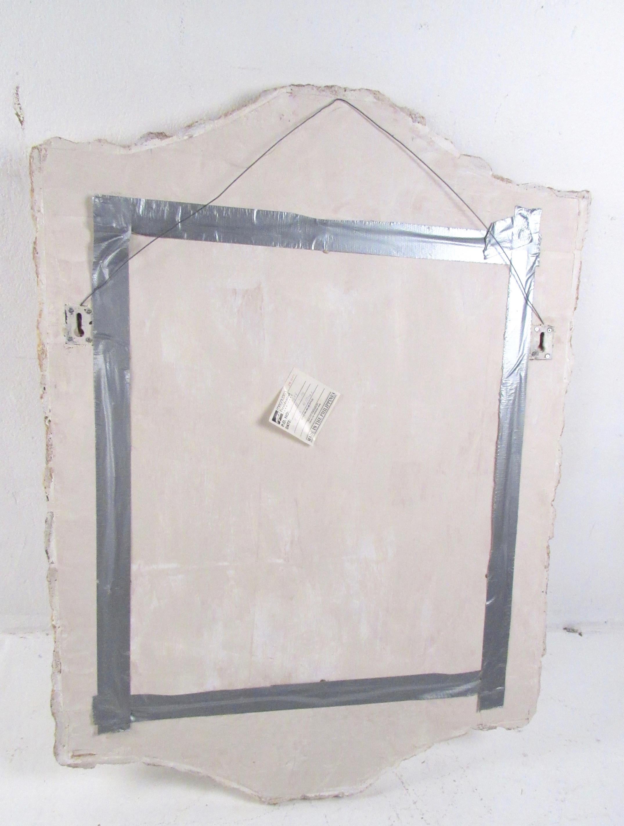 Hollywood Regency Tessellated Stone Hall Mirror For Sale 1