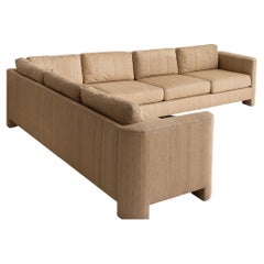 Hollywood Regency Textured Silk Blend Sectional