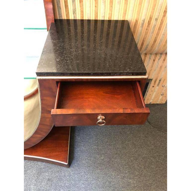 Mirror Hollywood Regency Thomasville Bogart Collection Mahogany Vanity