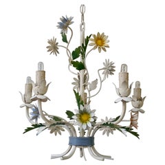 Hollywood Regency Tole Chandelier