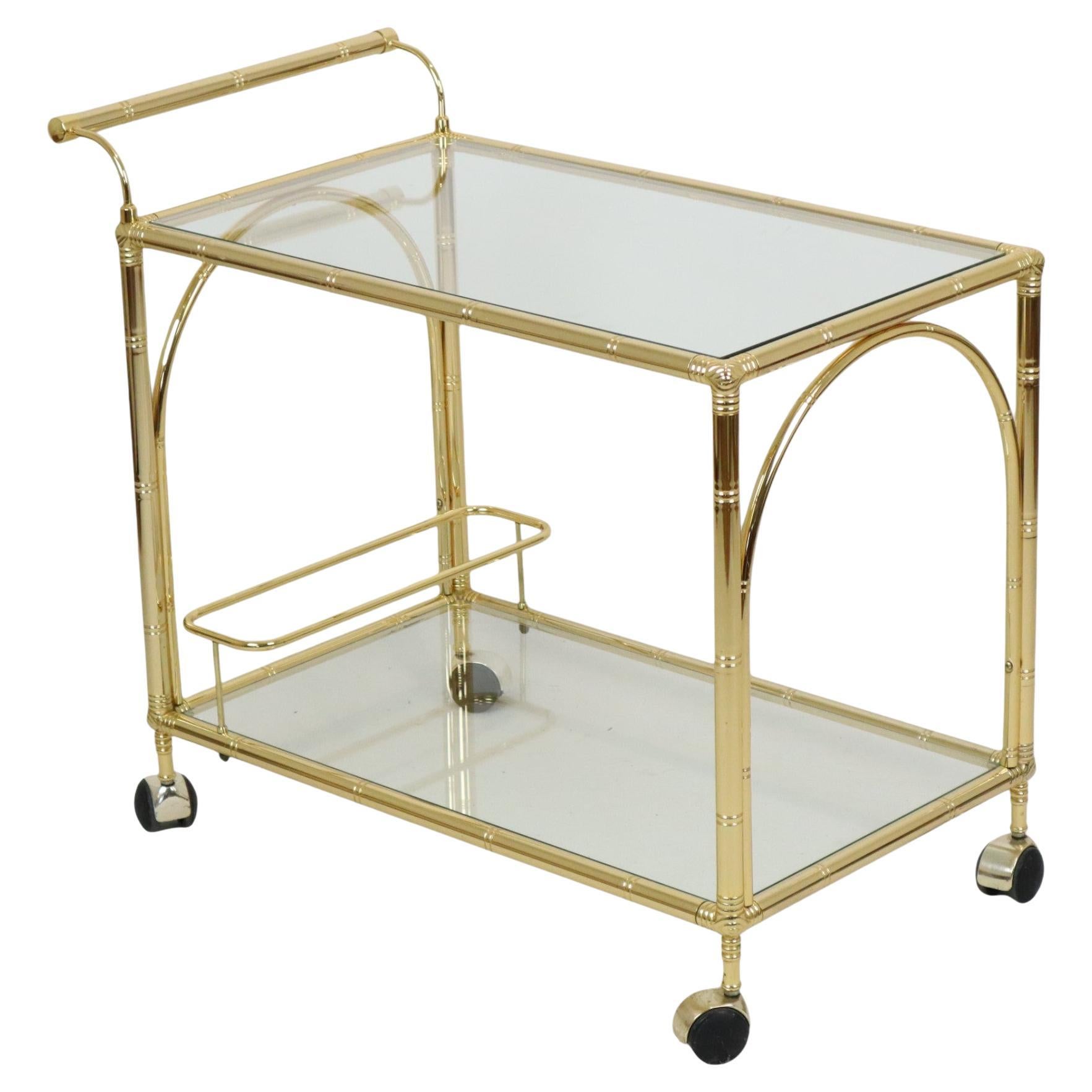 Meubles de bar Hollywood Regency Faux Bambou Orsenigo Italie