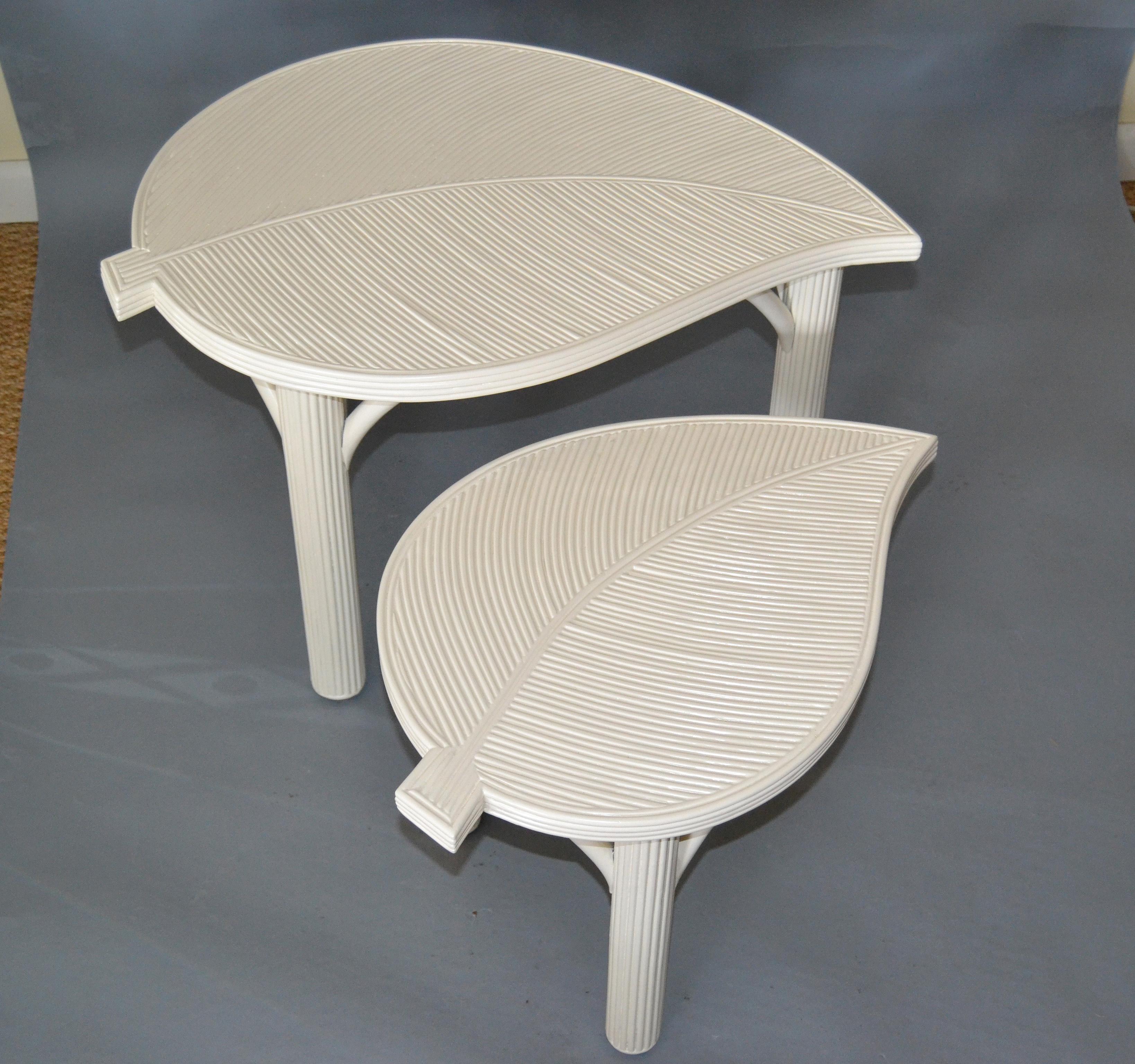 leaf shaped side table