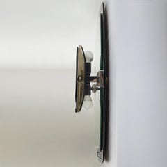 Hollywood Regency Two-Toned Mirror with Lights made by Veca