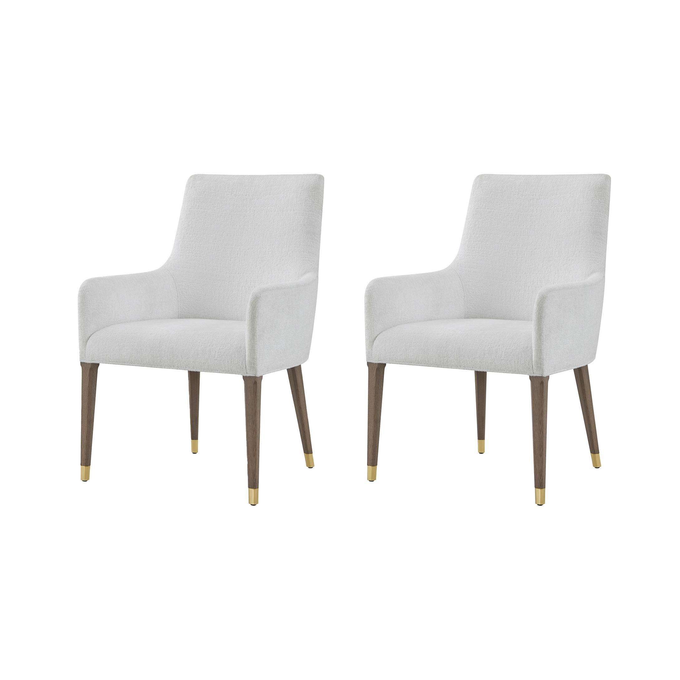 Sillón tapizado Hollywood Regency (Juego de 2)