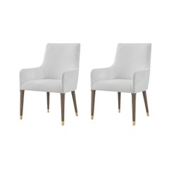Sillón tapizado Hollywood Regency (Juego de 2)