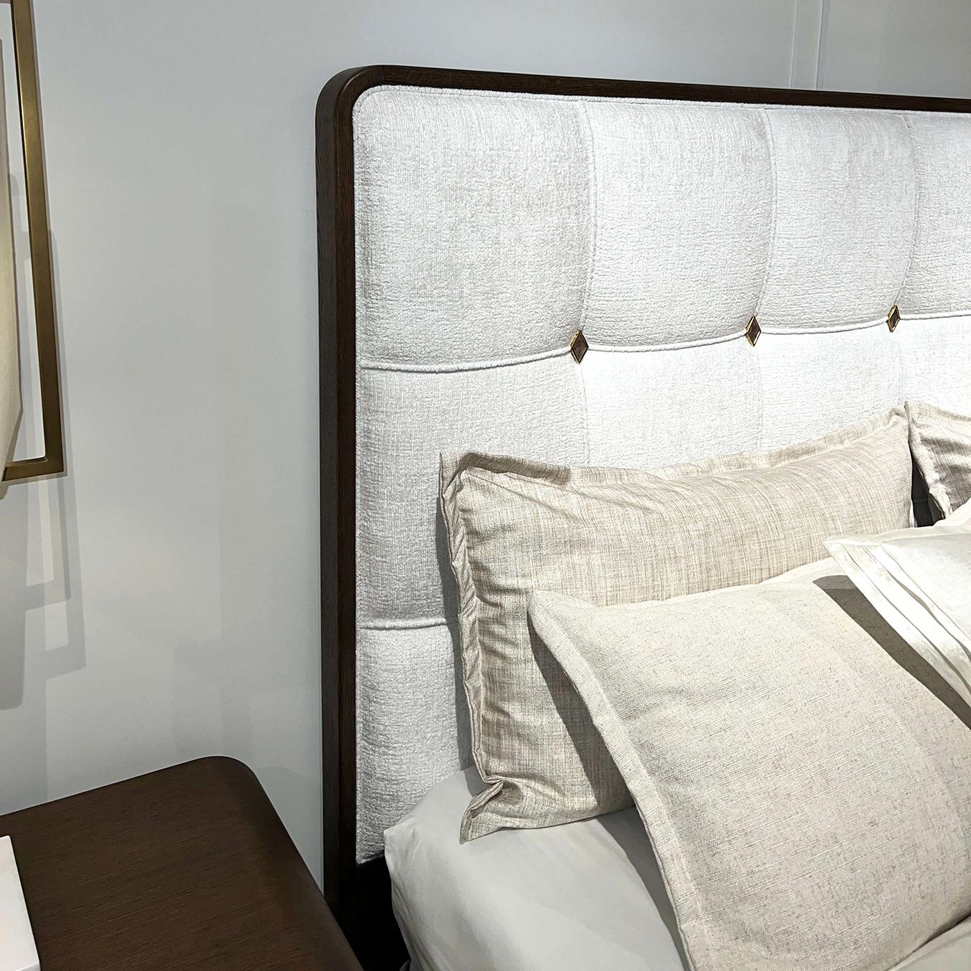 Hollywood Regency Upholstered King Bed For Sale 5
