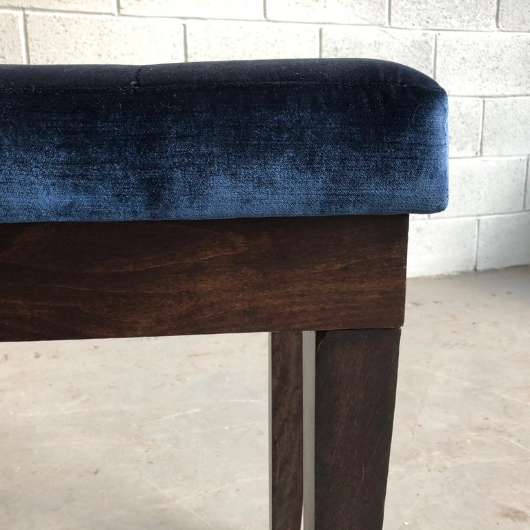 Hollywood Regency Velvet Tufted Piano Storage Bench at 1stDibs velvet