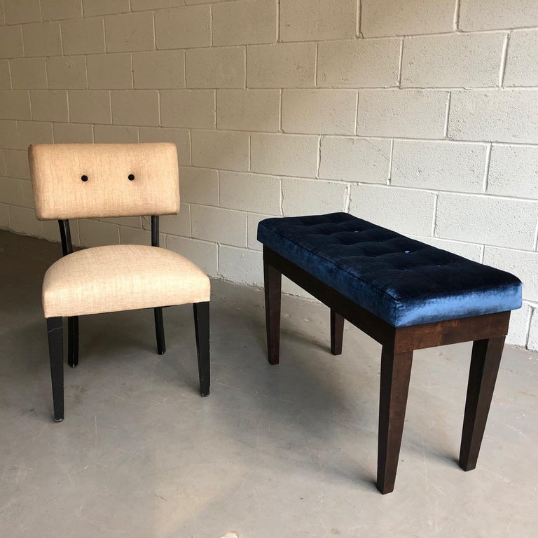 Hollywood Regency Velvet Tufted Piano Storage Bench at 1stDibs velvet