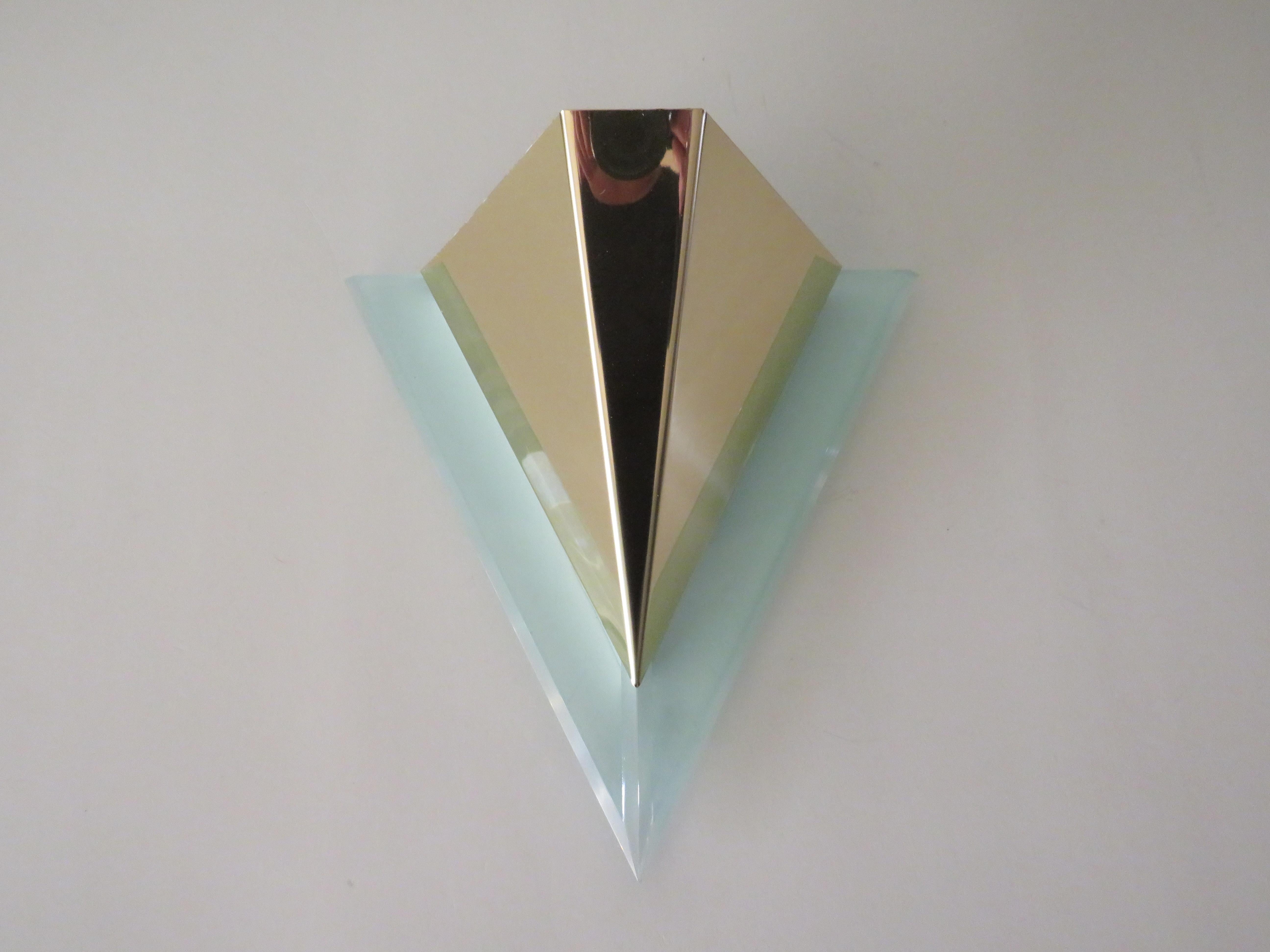 Metallo Lampada da parete Hollywood Regency di Massive, Belgio, anni '80 in vendita