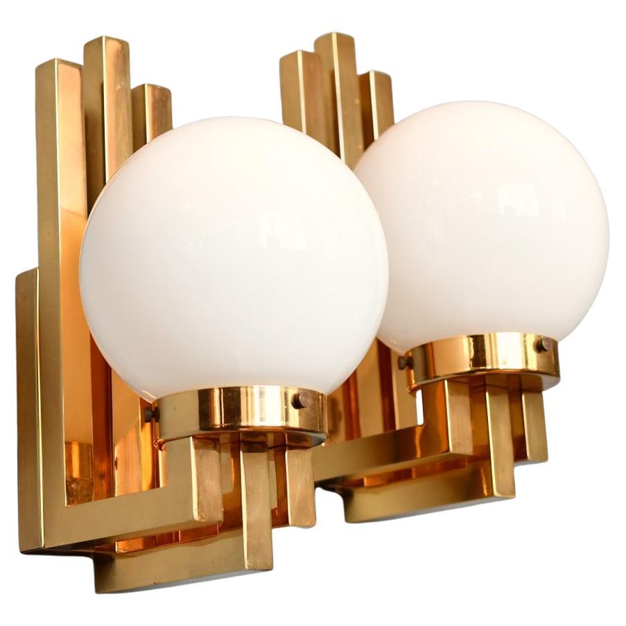Hollywood Regency Wall Lights Circa 1970s