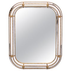 Hollywood Regency Wall Mirror, 1970s