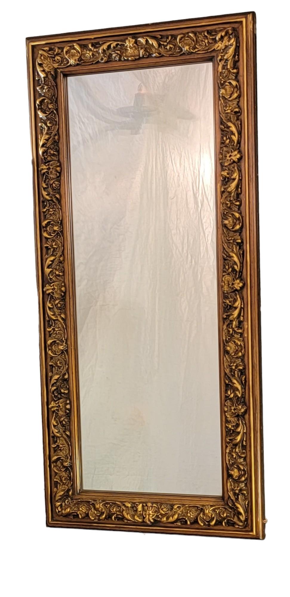 Hollywood Regency Wall Mirror and Console In Good Condition For Sale In Pasadena, CA