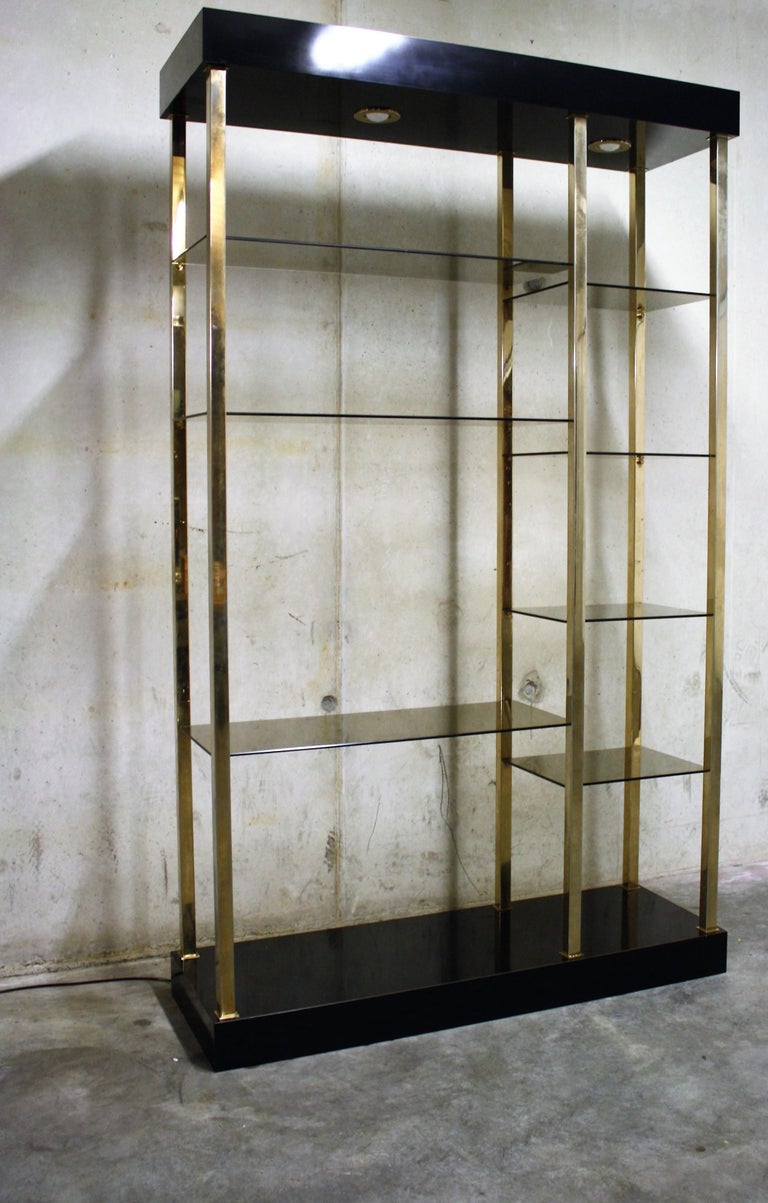 Hollywood Regency Wall Unit by Belgochrom, 1970s For Sale at 1stDibs