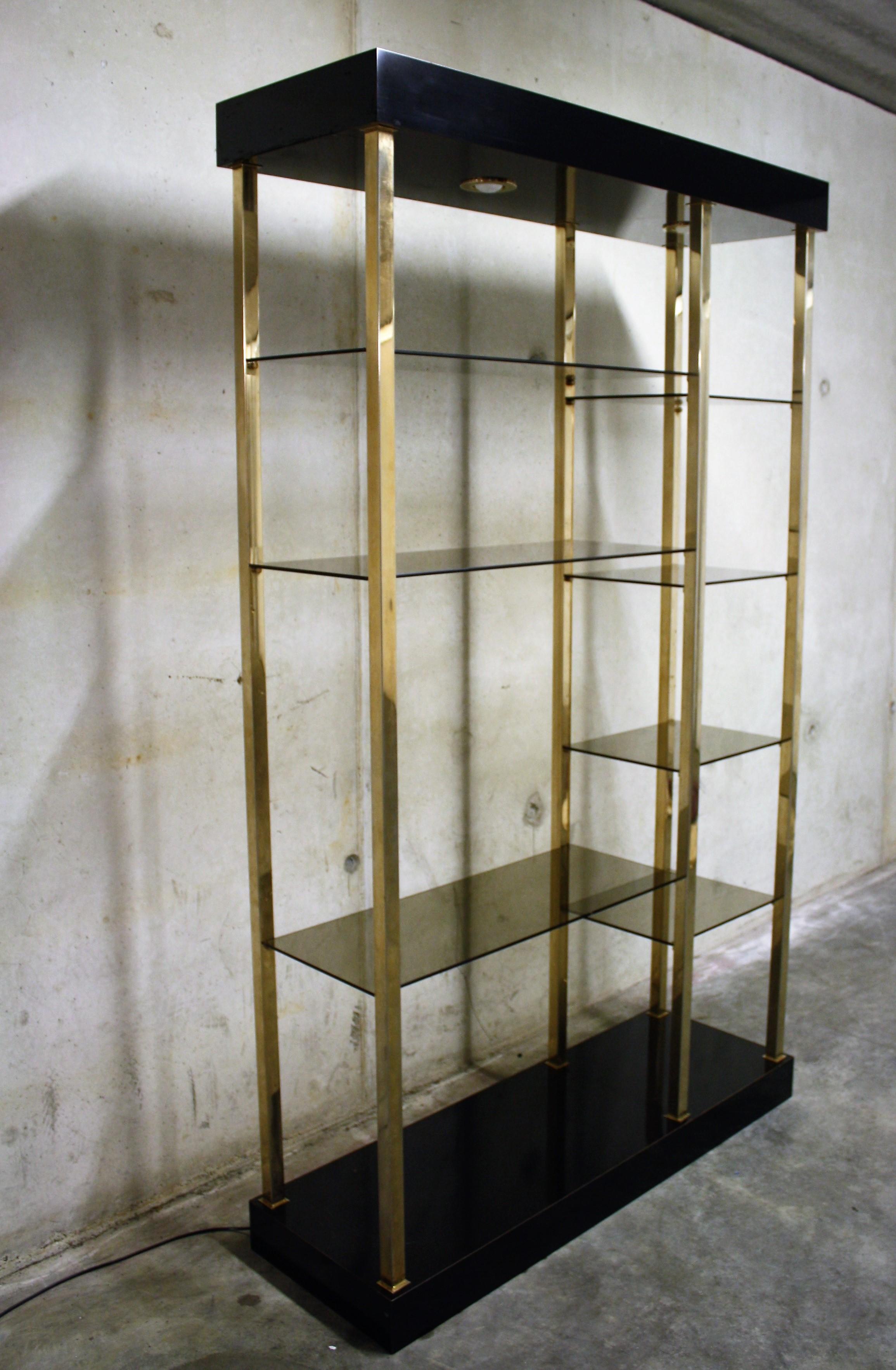 Hollywood Regency Wall Unit by Belgochrom, 1970s In Good Condition For Sale In HEVERLEE, BE