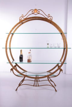 Hollywood Regency Wall Unit or roomdivider from Carlton Hotel Copehage 1950