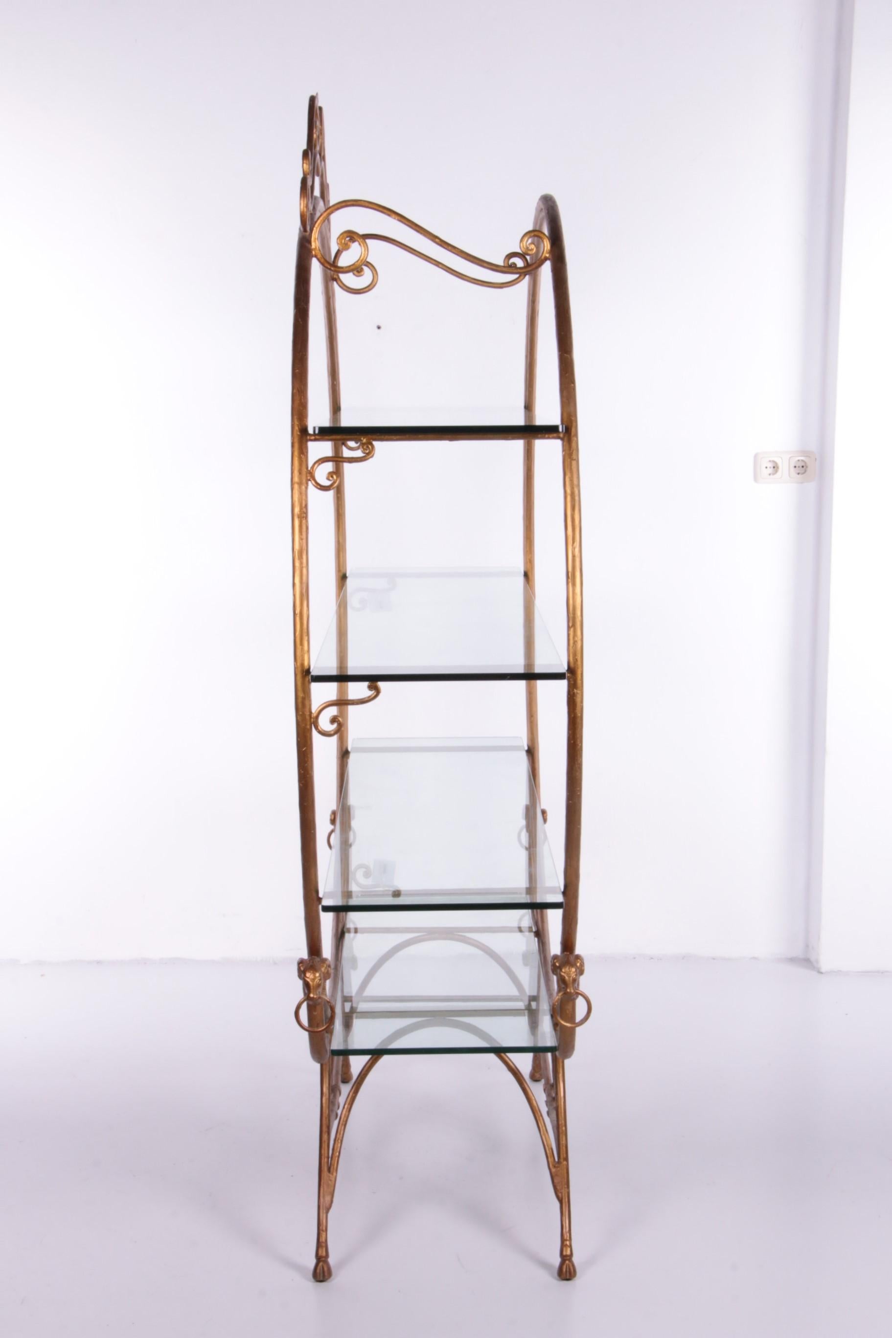 Mid-20th Century Hollywood Regency Wall Unit or Room Divider, Denmark, 1950s For Sale