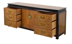 Hollywood Regency Walnut Burl Dresser by Ray Sabota for Century Furniture