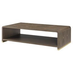 Hollywood Regency Waterfall Coffee Table - Dark Finish