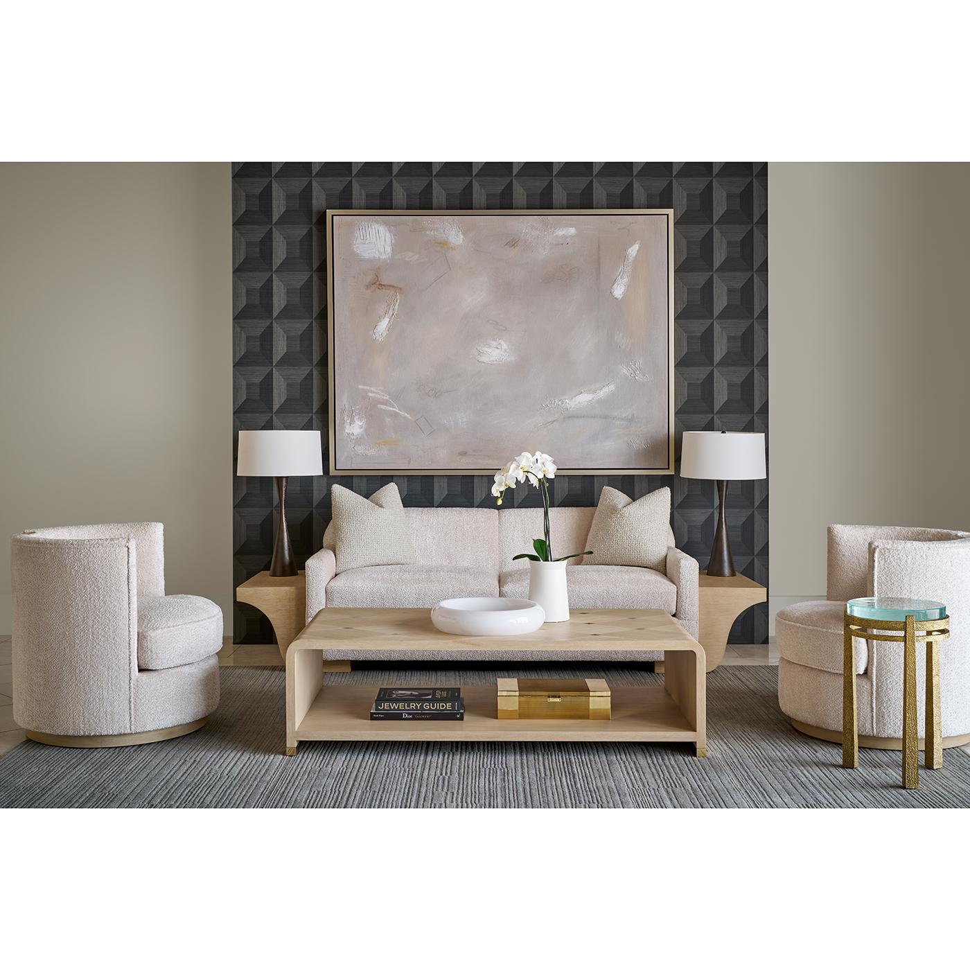 Designed for those who embrace an elegant approach to life, this meticulously crafted piece showcases a gently curved waterfall silhouette wrapped in a radiant light Martini finish.

Delicate inlaid diamond motifs add an element of refined artistry
