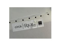 Hollywood Regency White Lacquer Pal Leaf Arm Chair