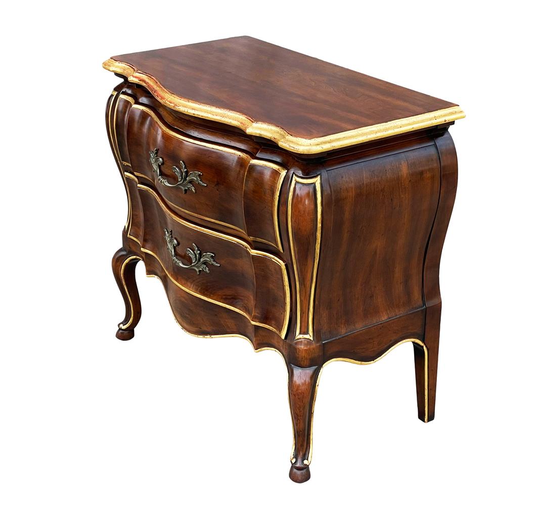 American Hollywood Regency Widdicomb Chest of Drawers or Commode with Gold Gilding For Sale