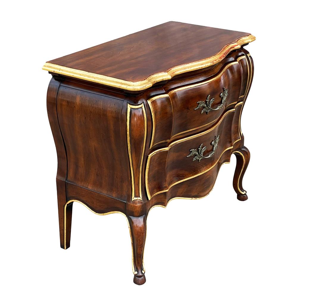 Hollywood Regency Widdicomb Chest of Drawers or Commode with Gold Gilding For Sale 1
