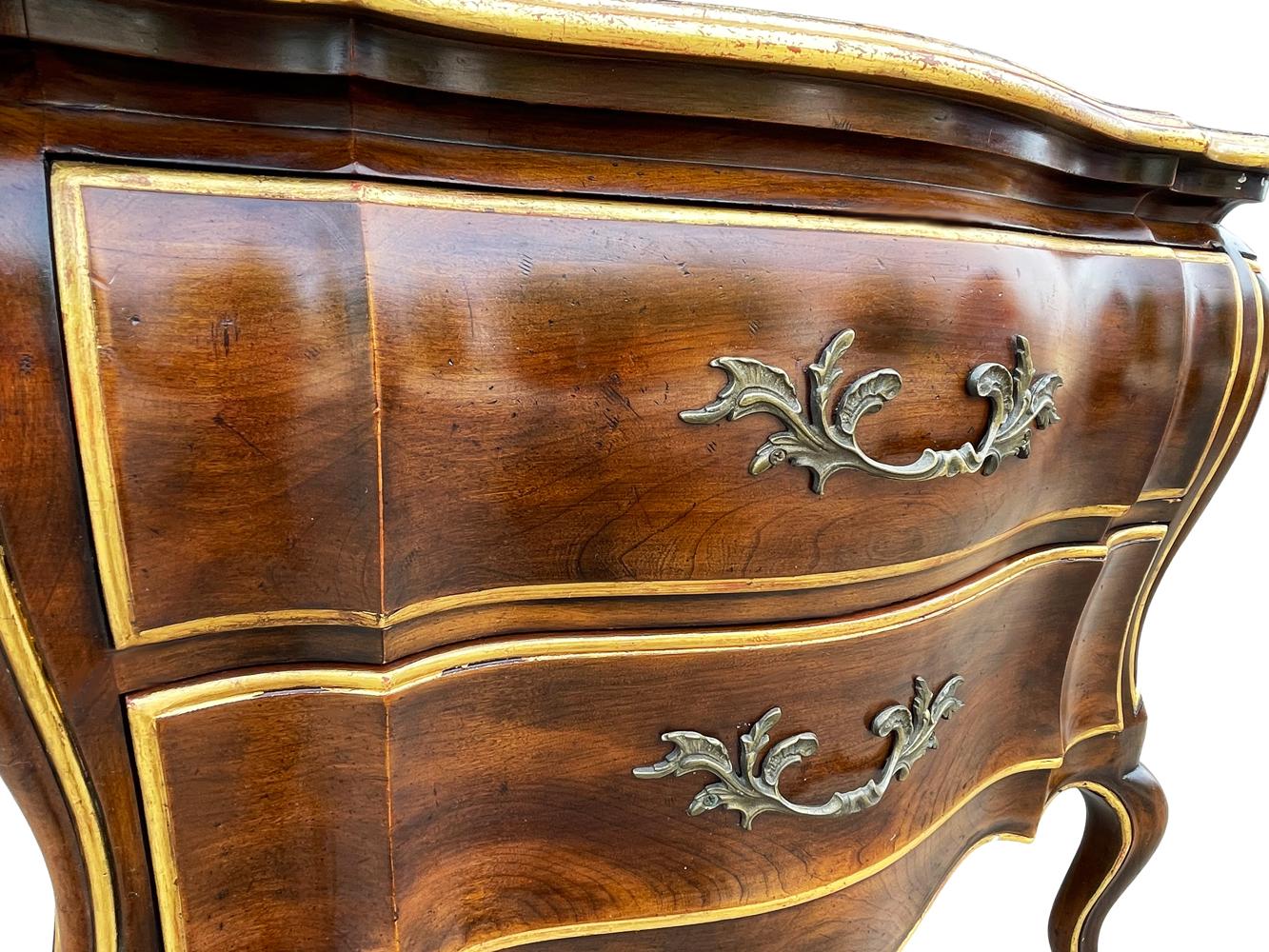 Hollywood Regency Widdicomb Chest of Drawers or Commode with Gold Gilding For Sale 2