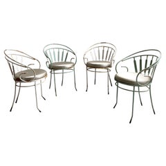 Set di sedie da giardino in ferro battuto Hollywood Regency