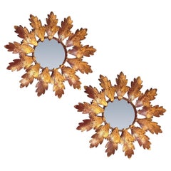 Hollywood Regency. Specchi da parete in ferro battuto di Ferro Art, Spagna, anni '50 Hollywood Regency. Specchi da parete in ferro battuto di Ferro Art, Spagna, anni '50