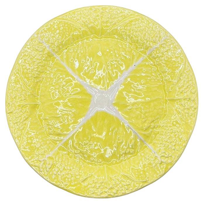 Fuente o Plato de Col Amarillo Hollywood Regency by Secla Portugal