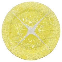Fuente o Plato de Col Amarillo Hollywood Regency by Secla Portugal