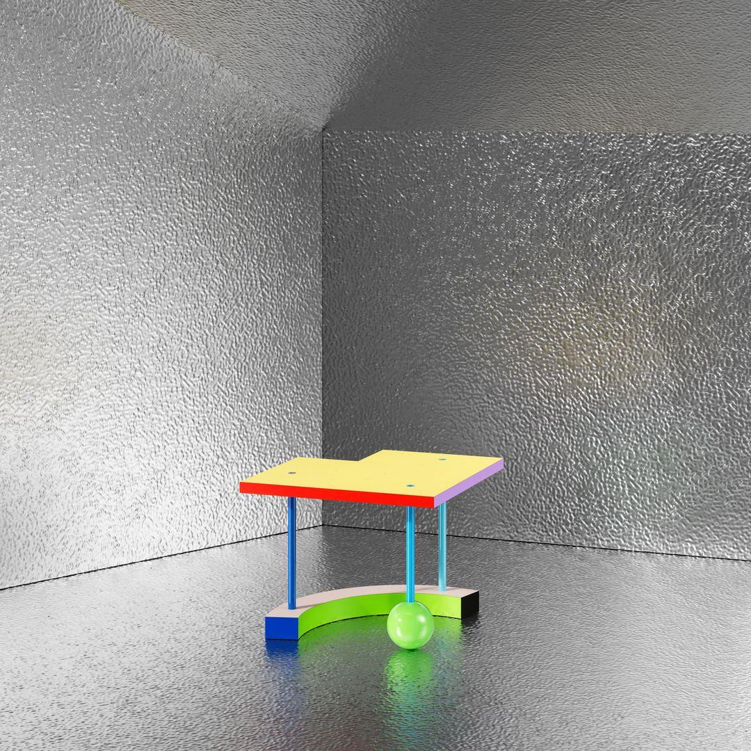 Table d'appoint Hollywood par Memphis, Peter Shire en vente 2
