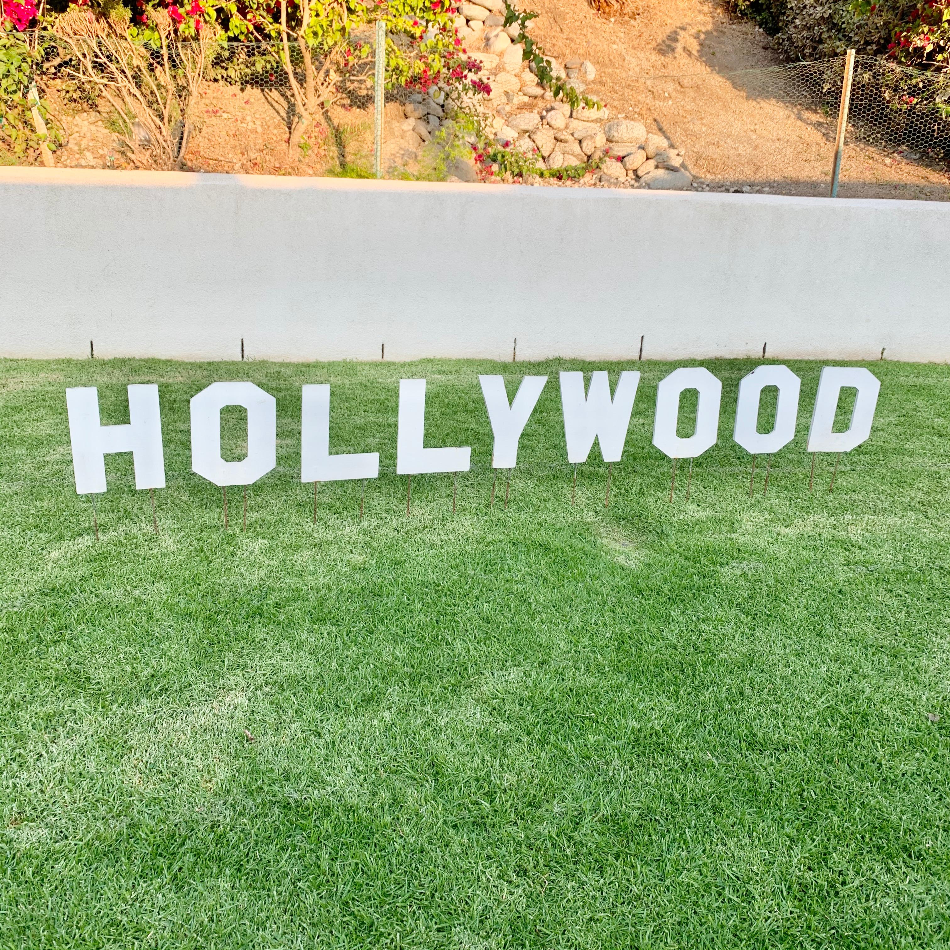 diy hollywood sign