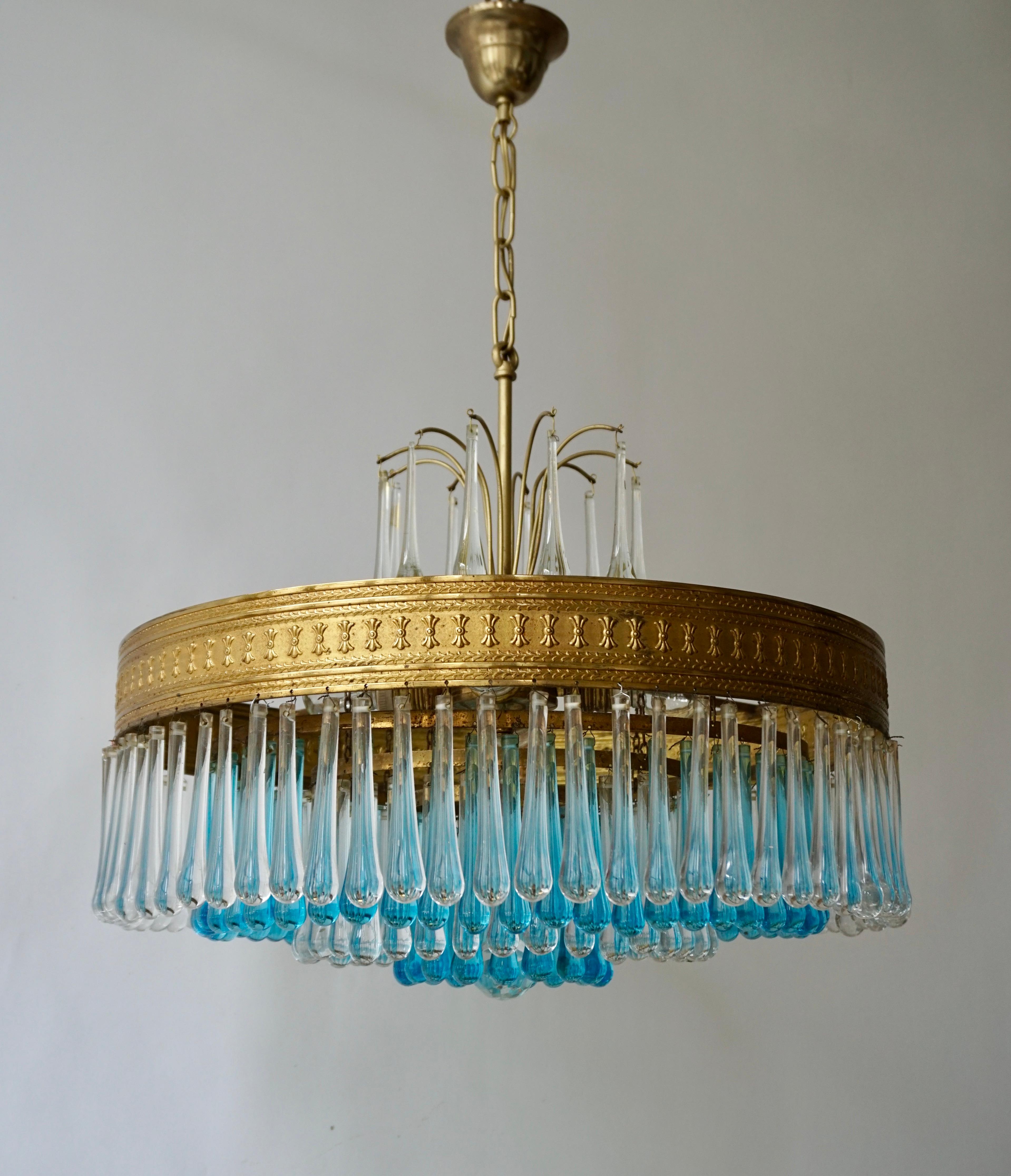 vintage teardrop chandelier crystals