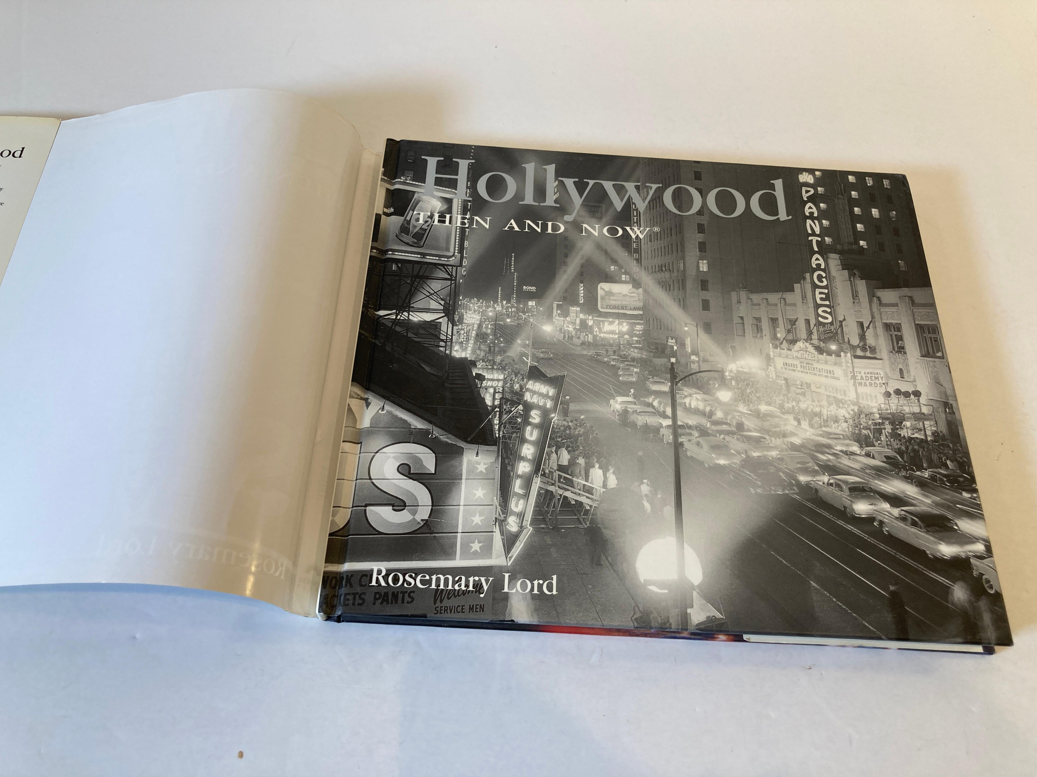Hollywood Then and Now by Rosemary Lord Book In Good Condition For Sale In North Hollywood, CA
