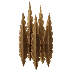 I Holm lampe murale en laiton avec diffuseurs en forme de feuilles Danemark 60s Mid-Century