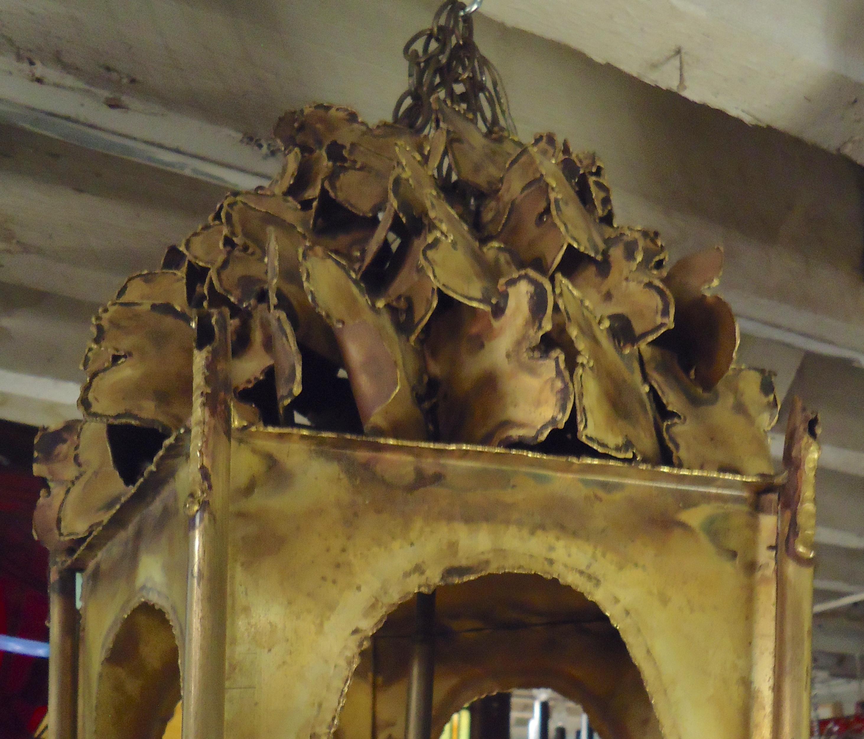 Holm Sorensen Brutalist Chandelier In Good Condition In Brooklyn, NY