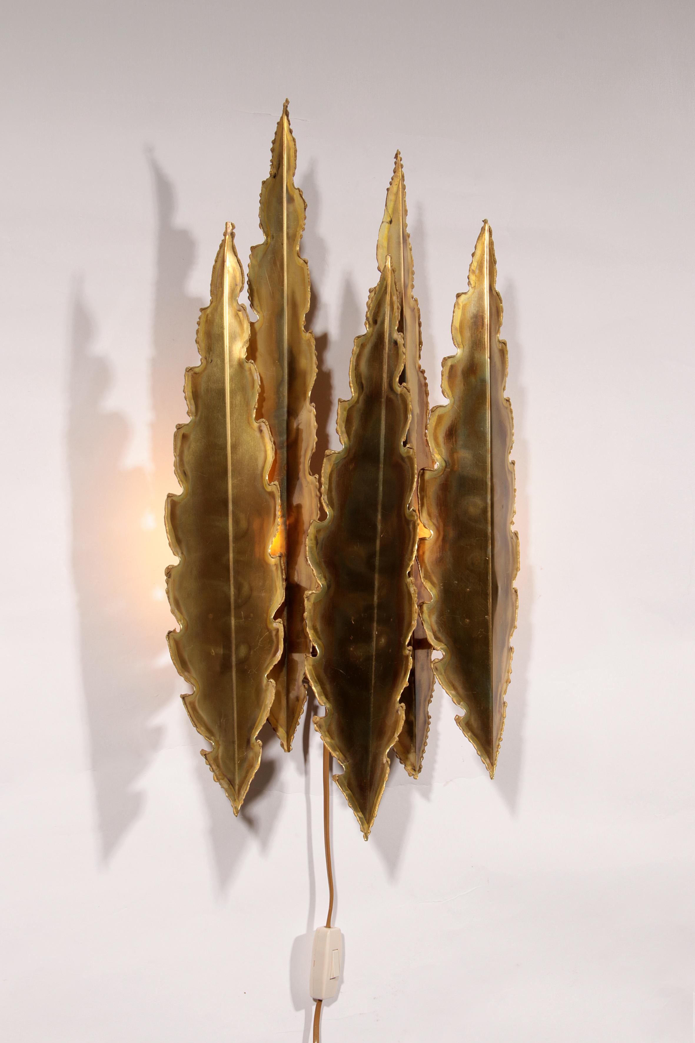 Scandinave moderne I Holm-Sörensen Brutalist Copper Wall Lamp Large model Denmark en vente