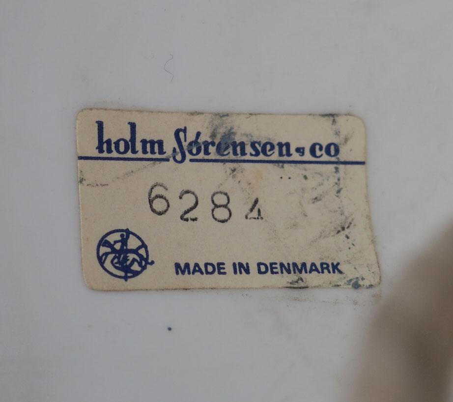 Holm Sørensen lampe suspendue en métal noir avec verre, 1960s en vente 4