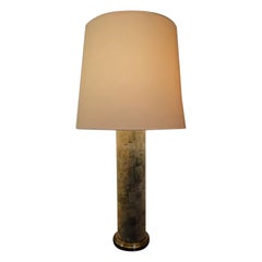 Holm Sørensen Large Table Lamp in Cork and Brass, Denmark