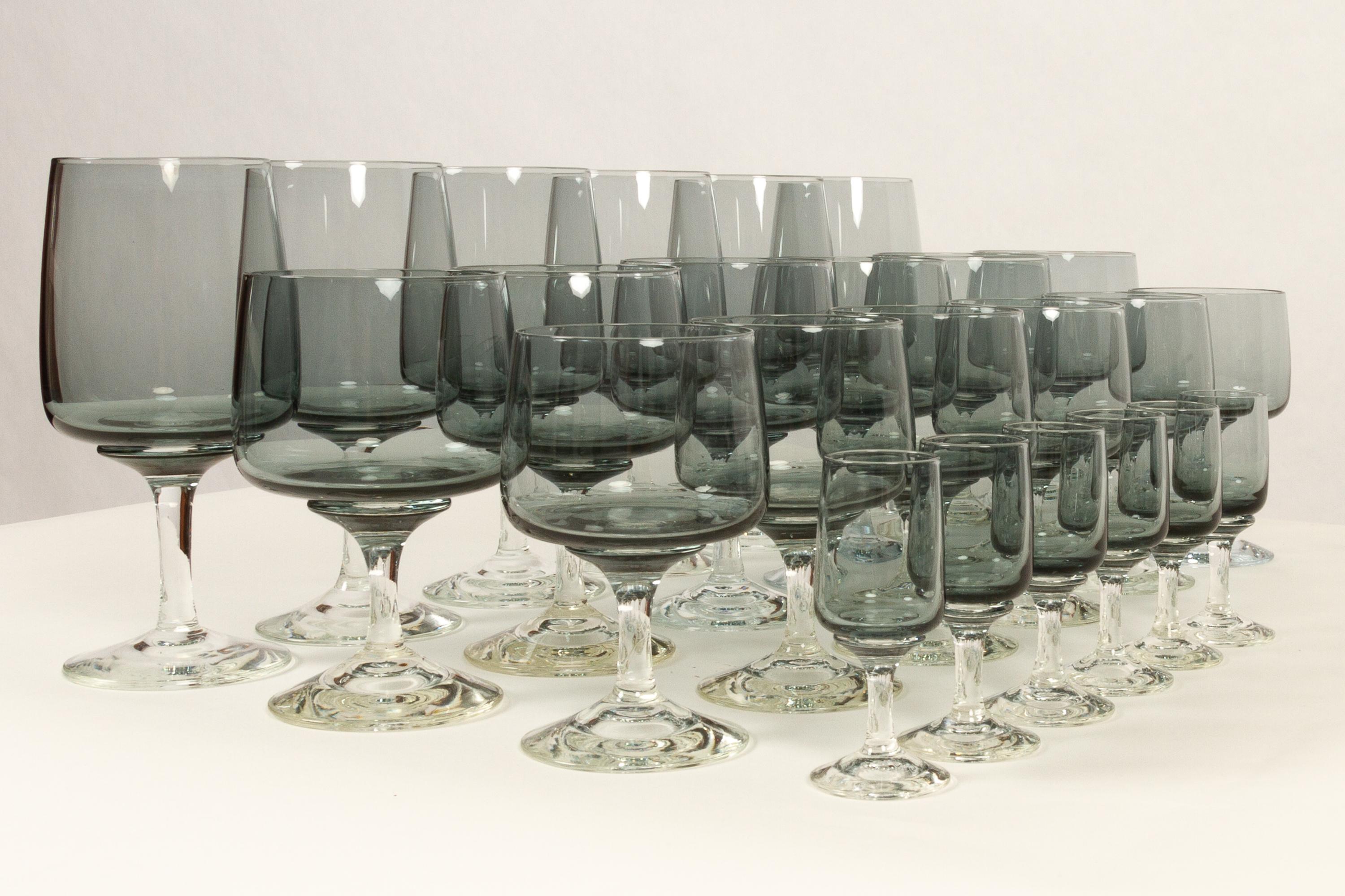 Holmegaard Atlantic Drinking Glasses 1960s Set of 24 1
