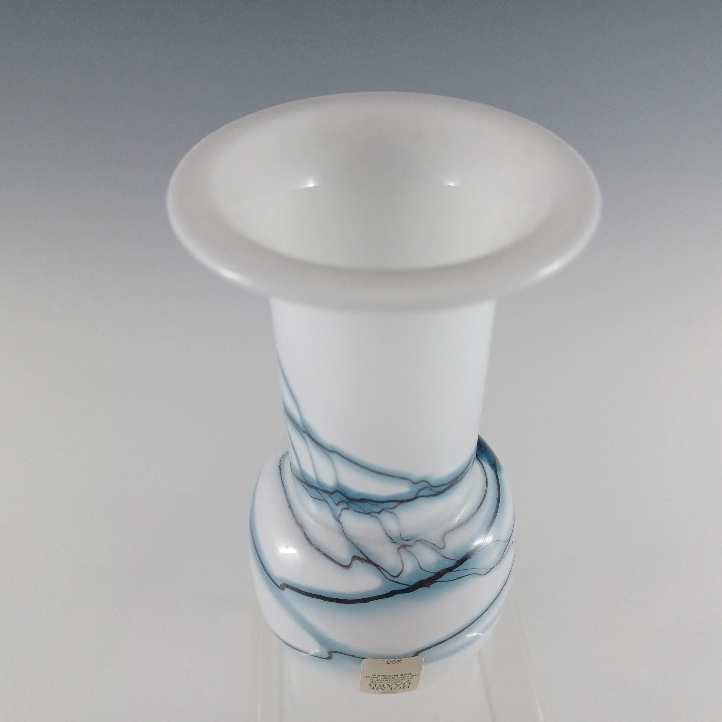 Portacandele / Vaso in vetro bianco 'Atlantis' di Holmegaard by Michael Bang In condizioni buone in vendita a Bolton, GB