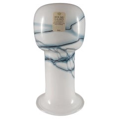 Portacandele / Vaso in vetro bianco 'Atlantis' di Holmegaard by Michael Bang