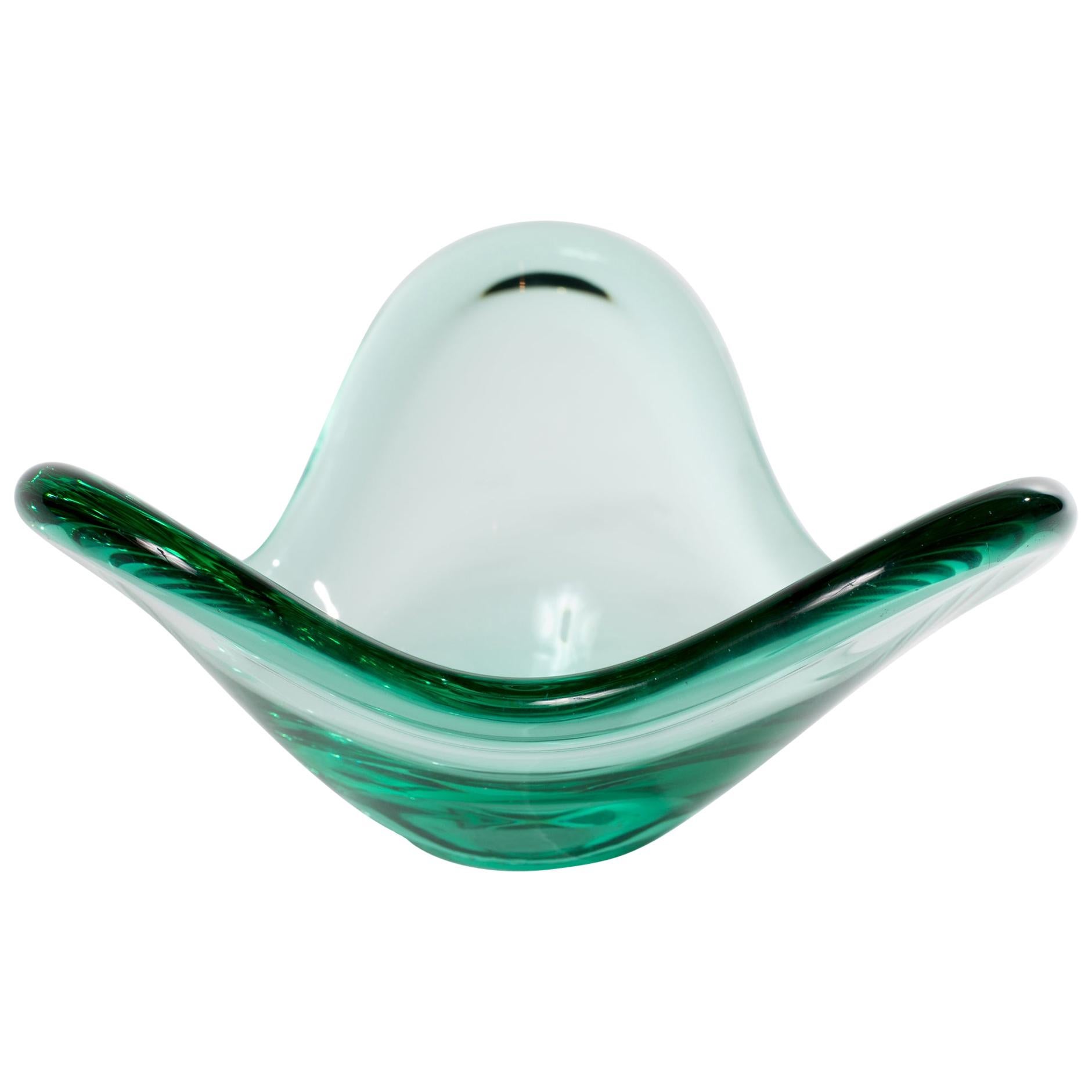 Holmegaard Biomorphic Glass Bowl by Per Lutken