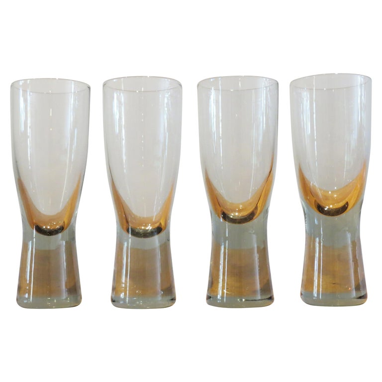 Holmegaard Canada Glasses by Per Lutken, Four For Sale at 1stDibs