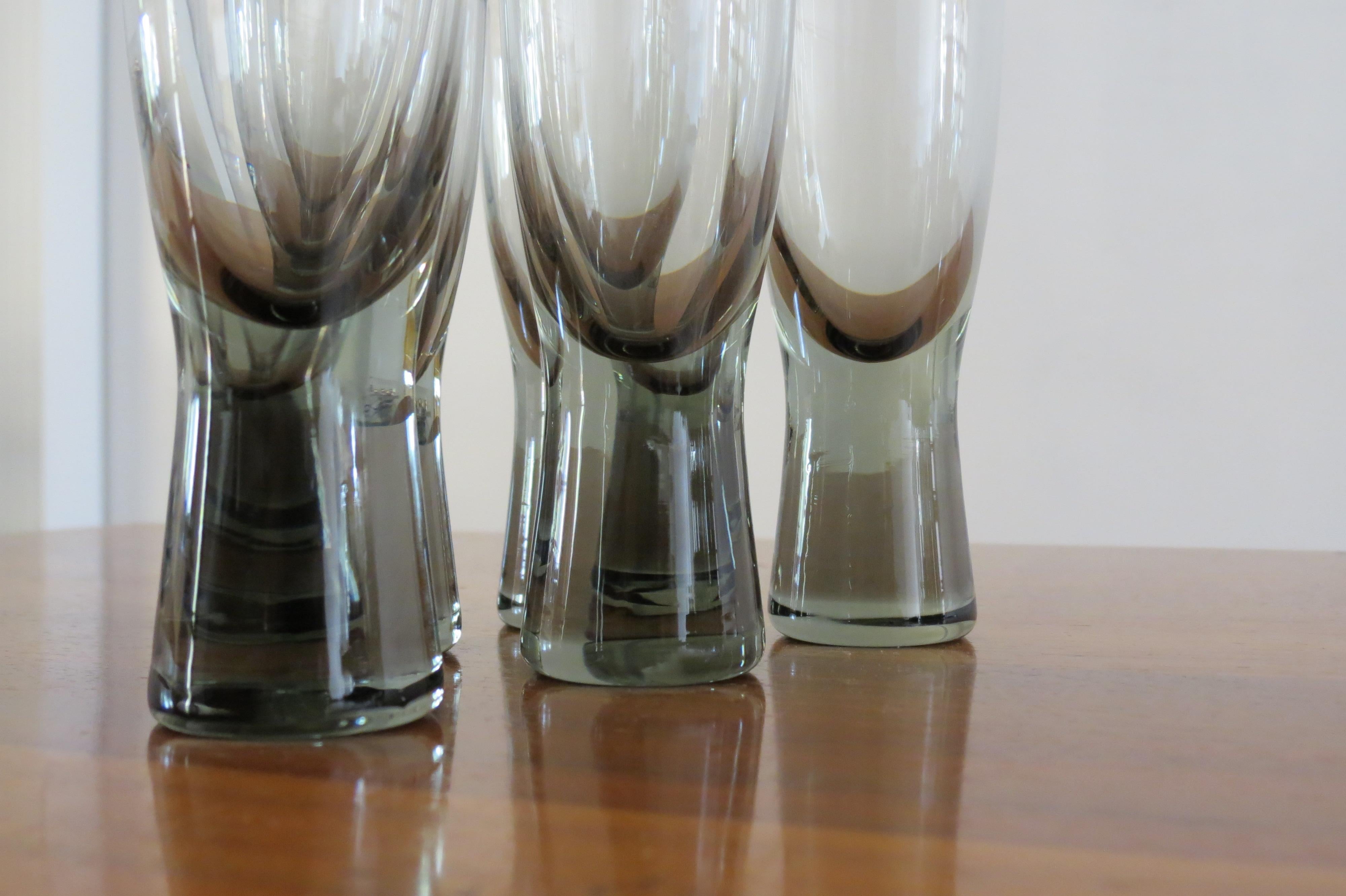 Mid-Century Modern Holmegaard Canada - Verres par Per Lutken Six