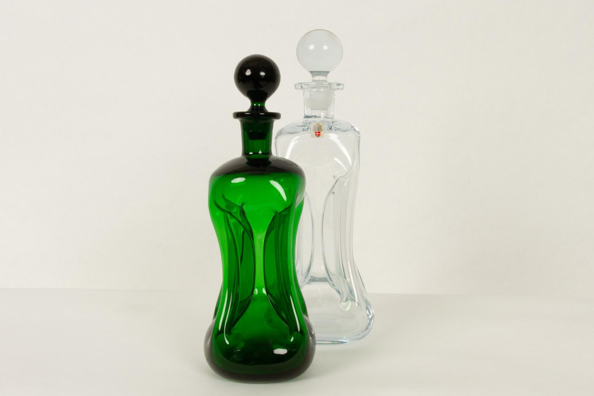 Holmegaard Cluck Cluck Decanters by Jacob E. Bang, 1960s 7
