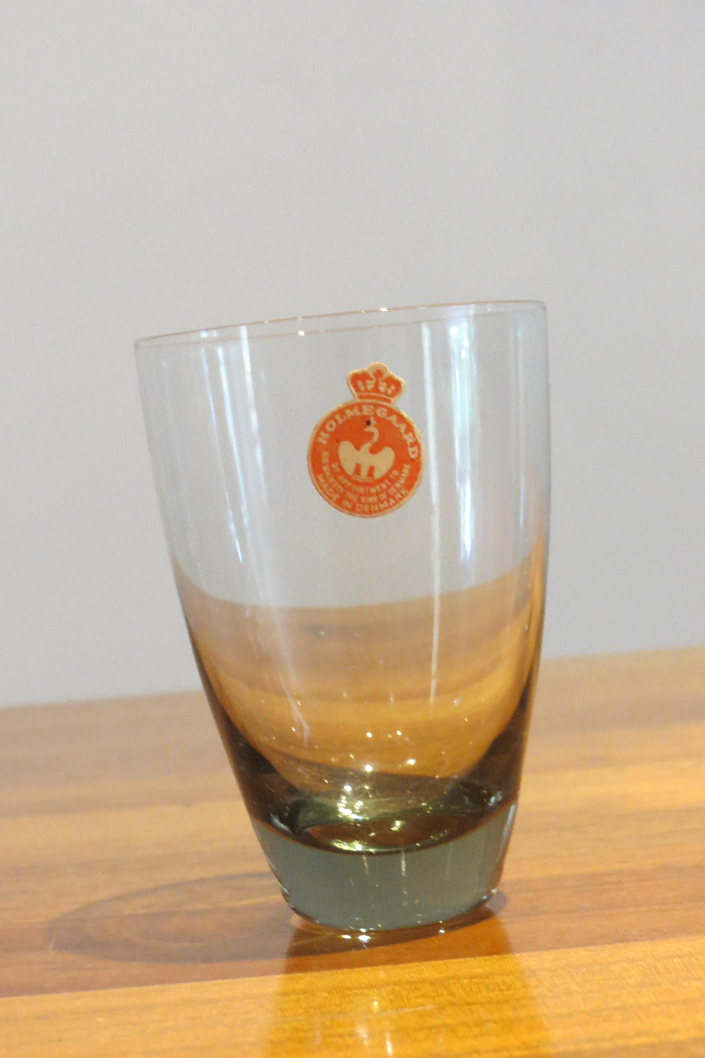 20th Century Holmegaard Copenhagen Tumbler Glasses by Per Lutken