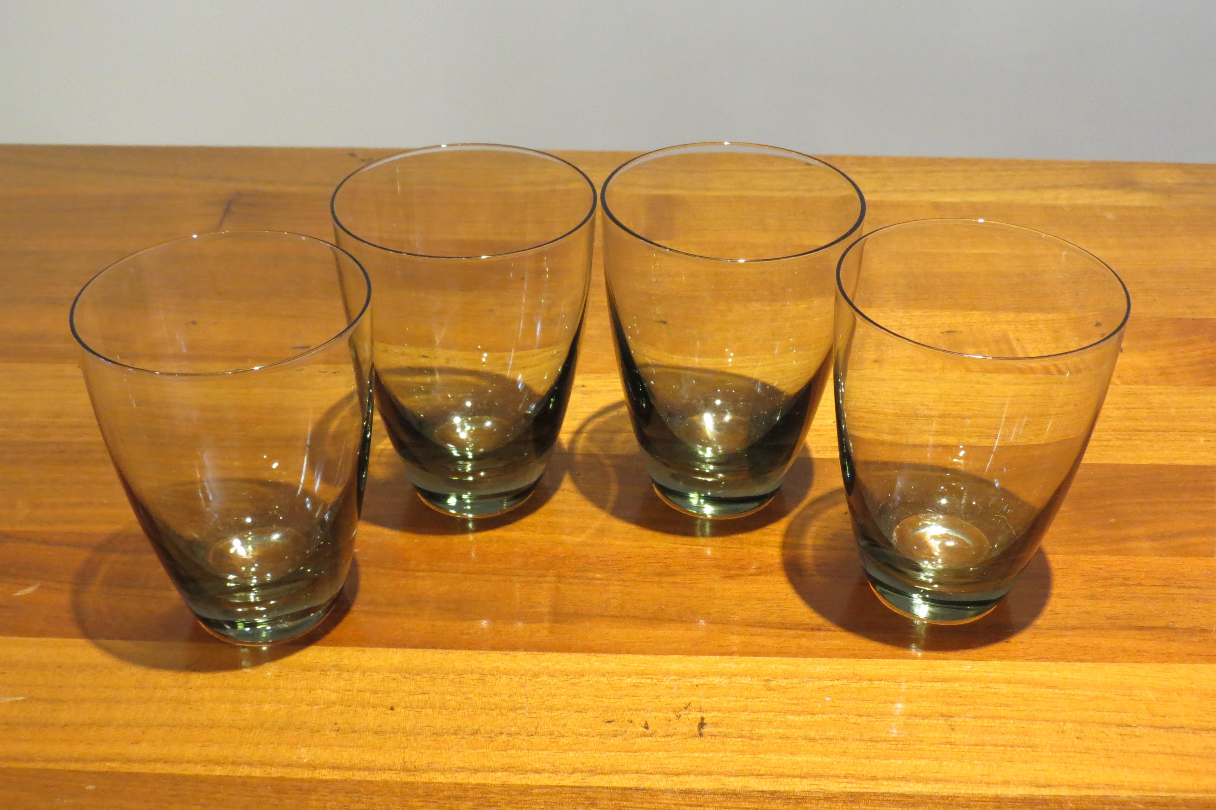 Holmegaard Copenhagen Tumbler Glasses by Per Lutken, Four In Fair Condition In Stow on the Wold, GB